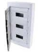 TRACON EDFKS-12/3 - Falon kívüli elosztódoboz, füstszínű-sík ajtóval, NPE nélkül 3×12 (36) modul, IP40, (H×W×D=570×330×100mm)