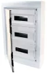 TRACON EDFKS-18/3 - Falon kívüli elosztódoboz, füstszínű-sík ajtóval, NPE nélkül 3×18 (54) modul, IP40, (H×W×D=670×464×120mm)
