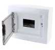 TRACON EDFKS-8/1 - Falon kívüli elosztódoboz, füstszínű-sík ajtóval, NPE nélkül 1×8 (8) modul, IP40, (H×W×D=195×240×90mm)