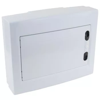  TRACON EDFKSN-12/1 - Falon kívüli elosztódoboz, fehér-sík ajtóval, NPE nélkül 1×12 (12) modul, IP40, (H×W×D=260×330×92mm)