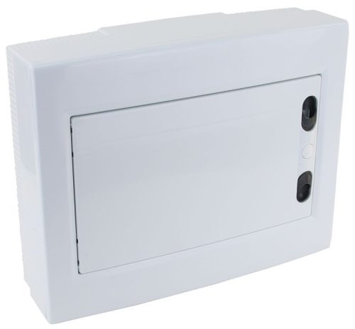 TRACON EDFKSN-12/1 - Falon kívüli elosztódoboz, fehér-sík ajtóval, NPE nélkül 1×12 (12) modul, IP40, (H×W×D=260×330×92mm)
