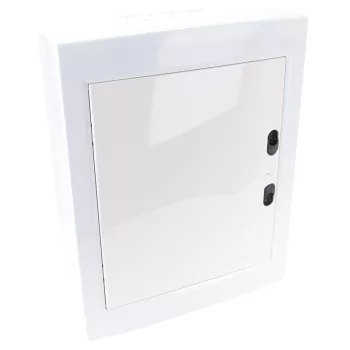   TRACON EDFKSN-12/2 - Falon kívüli elosztódoboz, fehér-sík ajtóval, NPE nélkül 2×12 (24) modul, IP40, (H×W×D=415×330×100mm)