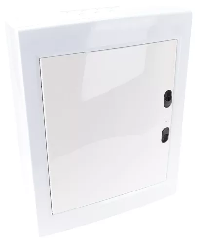 TRACON EDFKSN-12/2 - Falon kívüli elosztódoboz, fehér-sík ajtóval, NPE nélkül 2×12 (24) modul, IP40, (H×W×D=415×330×100mm)