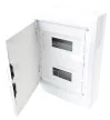 TRACON EDFKSN-12/2 - Falon kívüli elosztódoboz, fehér-sík ajtóval, NPE nélkül 2×12 (24) modul, IP40, (H×W×D=415×330×100mm)