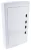 TRACON EDFKSN-12/3 - Falon kívüli elosztódoboz, fehér-sík ajtóval, NPE nélkül 3×12 (36) modul, IP40, (H×W×D=570×330×100mm)