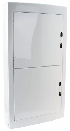 TRACON EDFKSN-18/4 - Falon kívüli elosztódoboz, fehér-sík ajtóval, NPE nélkül 4×18 (72) modul, IP40, (H×W×D=872×464×120mm)