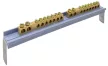 TRACON EDS-4/1 - Süllyesztett elosztódoboz, füstszínű ajtóval, N/PE sínnel 1×4 modul, IP40, (H×W×D=200×112×66mm)