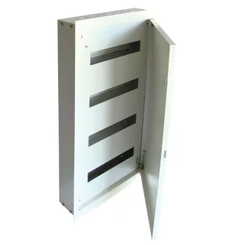   TRACON EDSF-16/2 - Fém elosztódoboz süllyesztett, maszkos, fehér 2×16 mod, H×W×D=476×464×115mm, IP42, RAL1013