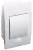 TRACON EDSN-4/1 - Süllyesztett elosztódoboz, fehér ajtóval, N/PE sínnel 1×4 modul, IP40, (H×W×D=200×112×66mm)