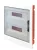 TRACON EDSS-18/2 - Süllyesztett elosztódoboz, füstszínű-sík ajtóval, NPE nélkül 2×18 (36) modul, IP40, (H×W×D=480×440×90mm)