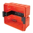 TRACON EDSS-8/1 - Süllyesztett elosztódoboz, füstszínű-sík ajtóval, NPE nélkül 1×8 (8) modul, IP40, (H×W×D=180×220×88mm)