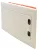 TRACON EDSSN-12/1 - Süllyesztett elosztódoboz, fehér-sík ajtóval, NPE nélkül 1×12 (12) modul, IP40, (H×W×D=240×305×80mm)