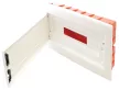 TRACON EDSSN-18/1 - Süllyesztett elosztódoboz, fehér-sík ajtóval, NPE nélkül 1×18 (18) modul, IP40, (H×W×D=270×440×85mm)