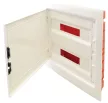 TRACON EDSSN-18/2 - Süllyesztett elosztódoboz, fehér-sík ajtóval, NPE nélkül 2×18 (36) modul, IP40, (H×W×D=480×440×90 mm)