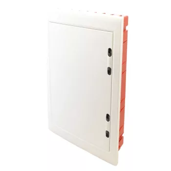   TRACON EDSSN-18/3 - Süllyesztett elosztódoboz, fehér-sík ajtóval, NPE nélkül 3×18 (54) modul, IP40, (H×W×D=655×440×90 mm)