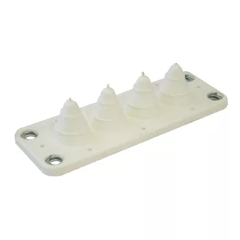   TRACON EKBV-01 - Elosztószekrény kábelbevezető, gumi, 4db kábelhez 134x48mm; IP54