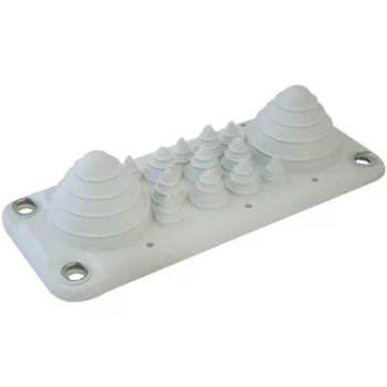   TRACON EKBV-03 - Elosztószekrény kábelbevezető, gumi, 14db kábelhez 222x92mm; IP55