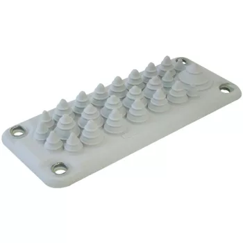   TRACON EKBV-04 - Elosztószekrény kábelbevezető, gumi, 25db kábelhez 222x92mm; IP55