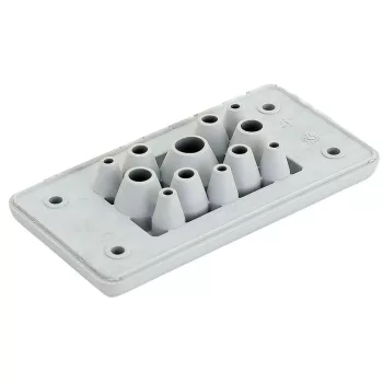   TRACON EKBV-10 - Elosztószekrény kábelbevezető,gumi, 12db kábelhez 107×56×19mm, IP65
