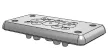 TRACON EKBV-10 - Elosztószekrény kábelbevezető,gumi, 12db kábelhez 107×56×19mm, IP65