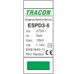 TRACON ESPD3-5-2P - T3 AC típusú túlfeszültség levezető, egybeépített Uc:275V; In:5kA; Uoc:10kV; Up:1,2kV; 2P