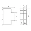 TRACON ESPD3-5-2P - T3 AC típusú túlfeszültség levezető, egybeépített Uc:275V; In:5kA; Uoc:10kV; Up:1,2kV; 2P