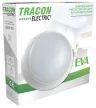 TRACON EVAE21NW - Műanyag búrás falon kívüli LED világítótest inverterrel 100-240 V,21/2 W,1600/140 lm,1 h,4000 K,IP54,D=400mm,EEI=F