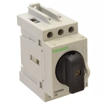   TRACON EVOMS16/3 - Sorolható lakatolható szakaszoló kapcsoló 400V, 50Hz, 16A, 3P, 10mm2