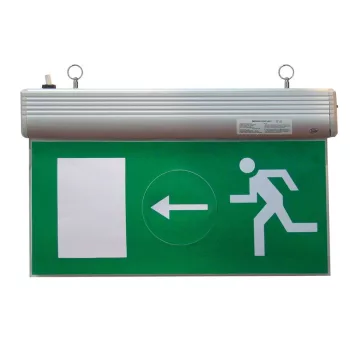   TRACON EXIT-01-J - Élvilágítós LED kijáratjelző ragasztható piktogramokkal 230V, 50Hz, 13×LED, 3h, 2,4V / 900mAh, Ni-Cd