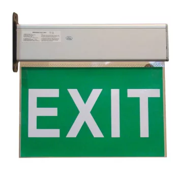   TRACON EXIT-02-J - Élvilágítós LED kijáratjelző ragasztható piktogramokkal 230V, 50Hz, 8×LED, 3h, 2,4V / 900mAh, Ni-Cd