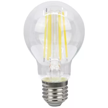   TRACON FILA6012NW - COG LED gömb fényforrás, átlátszó 230 VAC, E27, 12W, 1530 lm, A60, 4000K, EEI=E