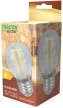 TRACON FILG454NW - COG LED gömb fényforrás, átlátszó 230 VAC, E27, 4W, 470 lm, G45, 4000K, EEI=E