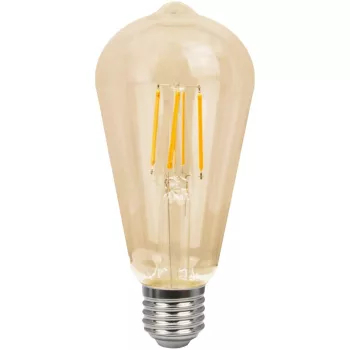   TRACON FILGST648W - COG LED fényforrás, arany 230 VAC, E27, 8W, 800 lm, ST64, 2500K, EEI=F