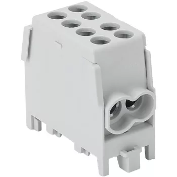   TRACON FLECU-25-16-2 - Főáramköri leágazó kapocs, sínre szerelhető, szürke 2.5-25mm2, max. 1000VAC/DC, max.101A