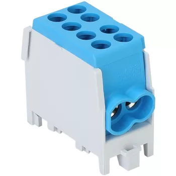   TRACON FLECU-25-16-2K - Főáramköri leágazó kapocs, sínre szerelhető, kék 2.5-25mm2, max. 1000VAC/DC, max.101A
