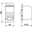 TRACON FLSO150 - Fővezetéki leágazó sorkapocs nyitható fedéllel 1×150(120)mm2/5×16(10),4×25(16),2×35(25)mm2, 1000VAC/DC,400A