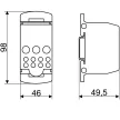 TRACON FLSO150 - Fővezetéki leágazó sorkapocs nyitható fedéllel 1×150(120)mm2/5×16(10),4×25(16),2×35(25)mm2, 1000VAC/DC,400A