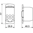 TRACON FLSO50 - Fővezetéki leágazó sorkapocs nyitható fedéllel 1×50(35)mm2 / 6×25(16)mm2, 1000VAC/DC, 125A