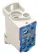 TRACON FLSO70 - Fővezetéki leágazó sorkapocs nyitható fedéllel 1×70(50)mm2 / 6×25(16)mm2, 1000VAC/DC, 160A