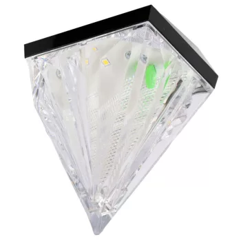   TRACON GARDIA - Napelemes kerti falilámpa 0,05W, 3000K, 7 lm, 1,2V/600mAh NI-MH, IP44