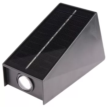   TRACON GARSL2 - Napelemes kerti falilámpa 0,4W, 3000K, 30 lm, 3,7V/1300mAh Li, IP44