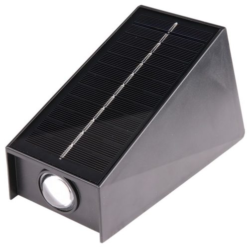TRACON GARSL2 - Napelemes kerti falilámpa 0,4W, 3000K, 30 lm, 3,7V/1300mAh Li, IP44