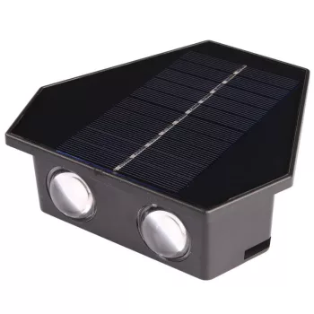   TRACON GARSL3 - Napelemes kerti falilámpa 0,3W, 3000/4000K, 30 lm,3,7V/1300mAh Li, IP44