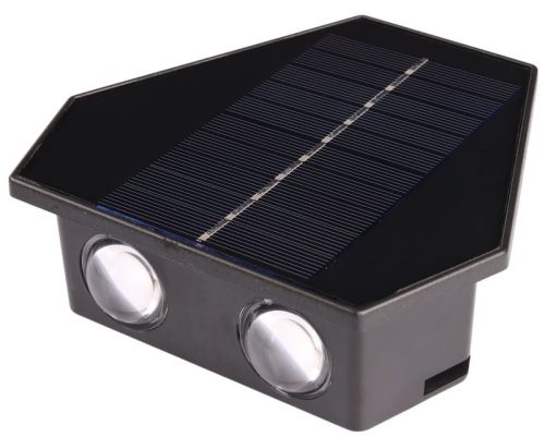 TRACON GARSL3 - Napelemes kerti falilámpa 0,3W, 3000/4000K, 30 lm,3,7V/1300mAh Li, IP44