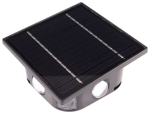 TRACON GARSL6 - Napelemes kerti falilámpa 0,4W, 3000K, 36 lm, 3,7V/1300mAh Li, IP44