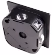 TRACON GARSL6 - Napelemes kerti falilámpa 0,4W, 3000K, 36 lm, 3,7V/1300mAh Li, IP44