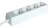 TRACON H4 - Hordozható elosztósáv, normál, fehér 4×SCHUKO, 1,5m, max.16A, 250VAC, 3680W, 3x1,0mm2, H05VV-F