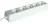 TRACON H5-5M - Hordozható elosztósáv, normál, fehér 5×SCHUKO, 5m, max.16A, 250VAC, 3680W, 3x1,5mm2, H05VV-F