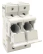 TRACON HBA-2P-100 - Szakaszolókapcsoló-biztosítóhengeres bizt.hoz, maszkolható 100A; 22x58mm; Un=230V/400V