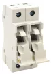 TRACON HBA-2P-20 - Szakaszolókapcsoló-biztosítóhengeres bizt.hoz, maszkolható 20A, 8x32mm; Un=230V/400V